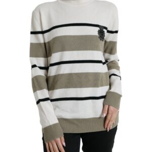 Multicolor Stripe Wool Logo Pullover Sweater