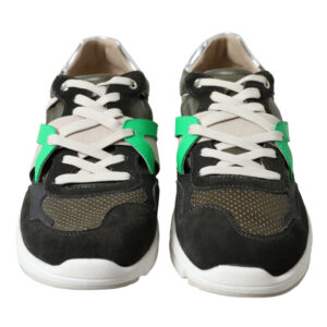 Multicolor Leather Suede Low Top Sneakers Shoes