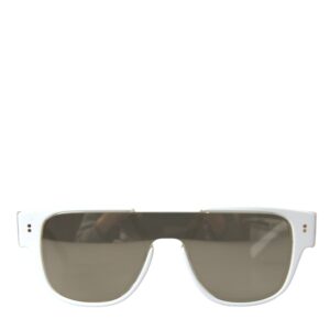 White Acetate Mirror Lenses DG4356 Sunglasses