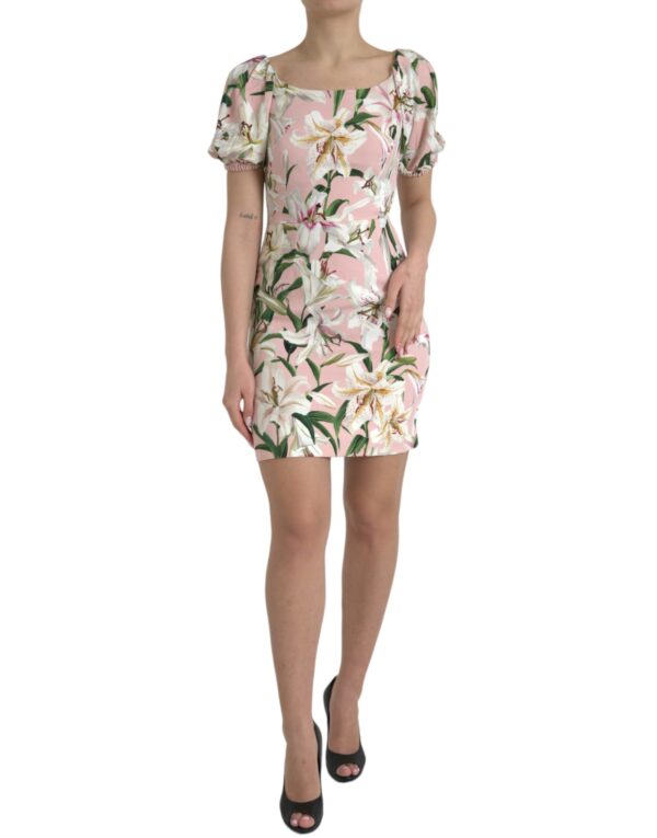 Pink Lily Viscose Sheath Stretch Mini Dress