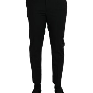 Black Wool SlimFit Dress Formal Pants
