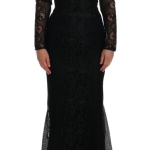 Black Floral Sheath Dress