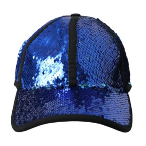 Royal Blue Sequin Baseball Hat Men