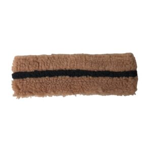 Brown Black Fleece Wool Head Band Hat Men