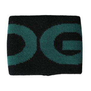 Black Green Wool Logo #DGMILLENNIALS Wristband