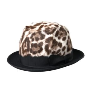 Multicolor Leopard Women Fedora Hat
