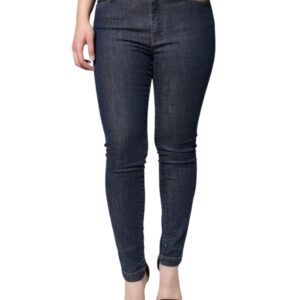Dark Blue QUEEN Cotton Skinny Denim Jeans