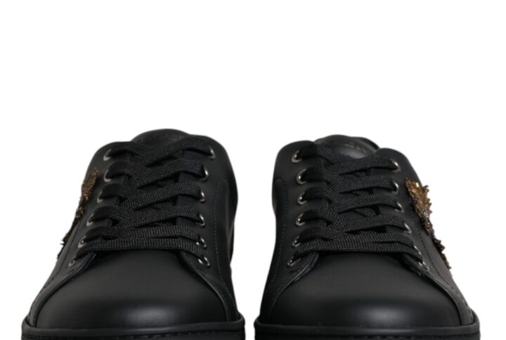 Black London Sacred Heart Men Sneakers Shoes - Jag Couture London