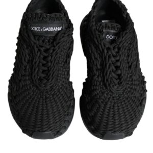 Black Knitted Daymaster Sneakers Shoes