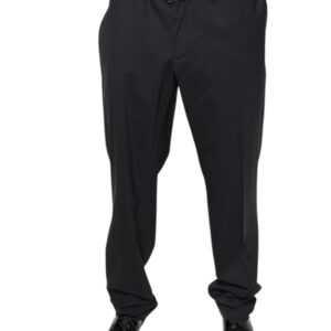 Black Wool Men Formal Dress Pants