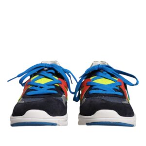 Multicolor Leather Suede Low Top Sneakers Shoes