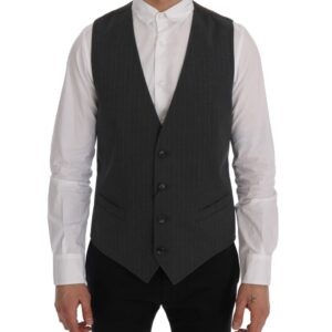 Gray STAFF Cotton Striped Vest