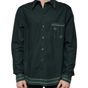 Green Logo Long Sleeve MARTINI Casual Shirt