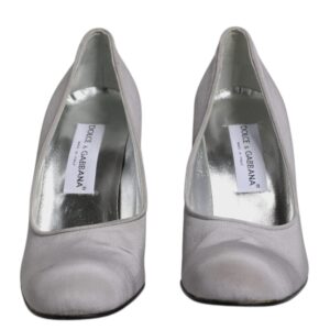 Gray Suede Leather High Heel Pumps Shoes