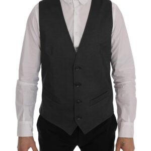 Gray STAFF Cotton Rayon Vest