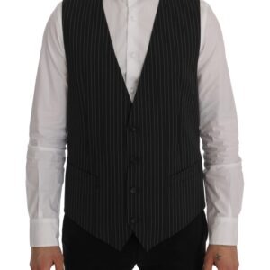 Gray Wool Stretch Vest