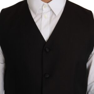 Black Silk Dress Waistcoat