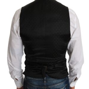 Black Wool Dress Waistcoat