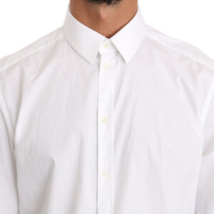White Cotton GOLD Dress Shirt