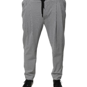 Black White Houndstooth Skinny Dress Pants