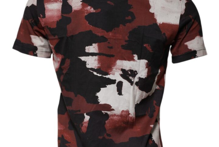 Multicolor Camouflage Crew Neck T-shirt - Jag Couture London
