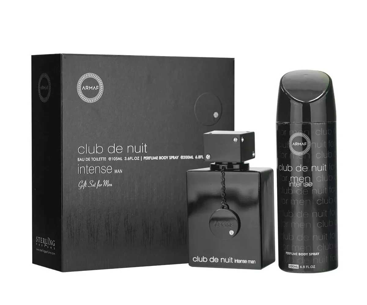Armaf Club De Nuit Eau De Toilette Intense Man Spray 200ml Set 2 Pieces - Jag Couture London