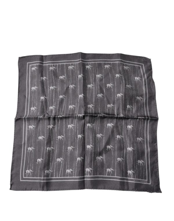 Brown Elephant Fantasy Handkerchief Scarf