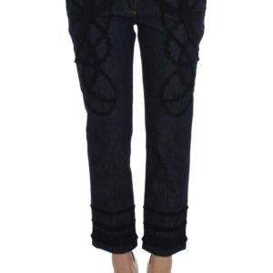 Blue Denim Cotton CAPRI Torero Jeans