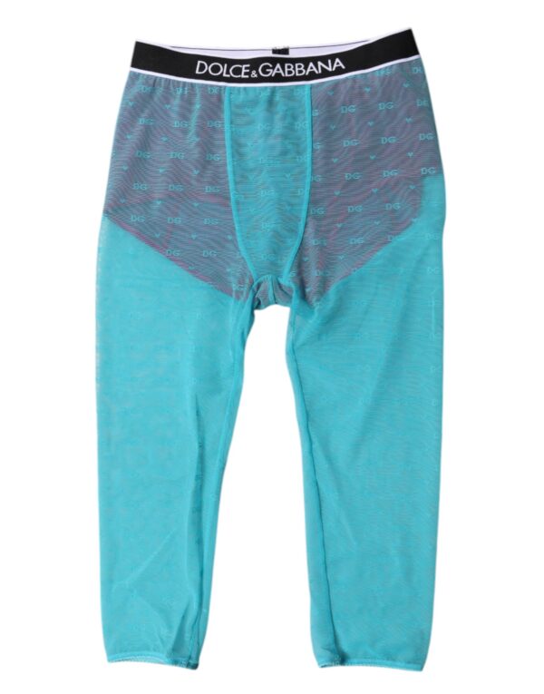 Blue Fuchsia Logo Lingerie Cropped Underwear