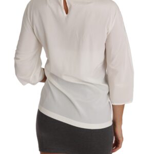 White Silk #dgfamily Blouse T-shirt