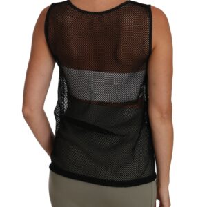 Black Mesh Transparent Blouse T-shirt