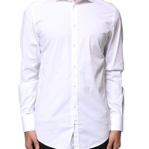 White GOLD Cotton Long Sleeves Dress Shirt