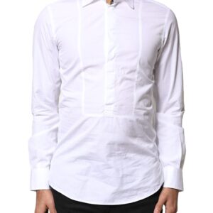 White Cotton Long Sleeves Formal Dress Shirt