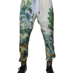 Multicolor Tropical Jogger Sweatpants Pants - Jag Couture London