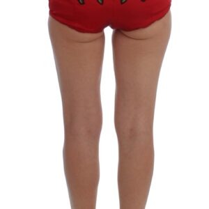 Red Silk Roses Sicily Shorts