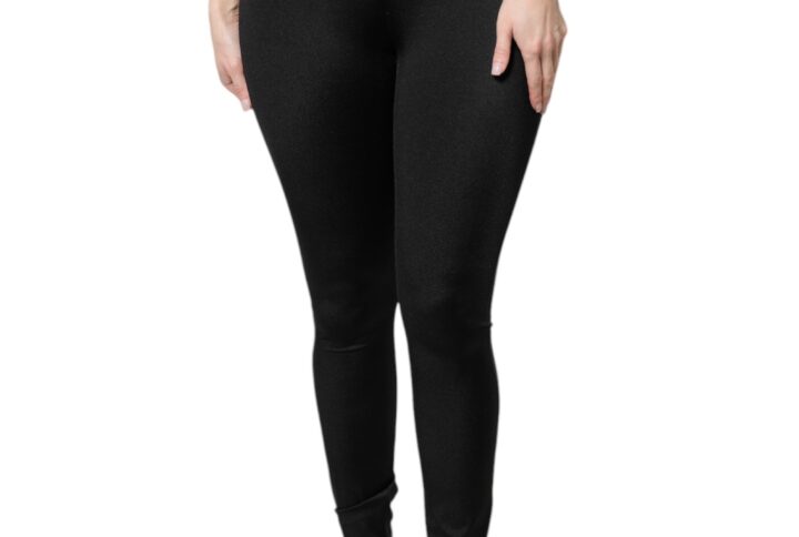 Black Nylon High Waist Slim Fit Pants | Jag Couture London – New York