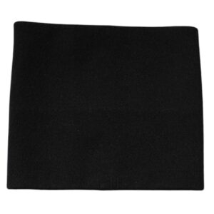 Black Cashmere Knitted Square Handkerchief Scarf