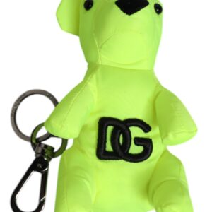 Green Bear Embroidered Logo Keychain Clasp Keyring