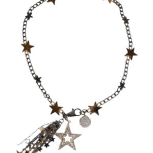 Silver Gold Brass Embellished Waist Chain Belt