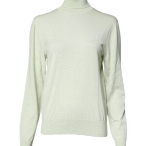 Light Green Wool Turtleneck Pullover Sweater