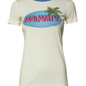 Light Yellow Cotton Short Sleeve T-shirt