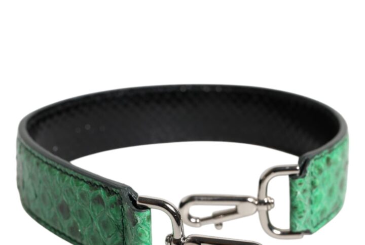 Black Green Exotic Leather Bag Shoulder Strap | Jag Couture London – New York