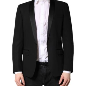 Black Single Breasted Men Coat MARTINI Blazer