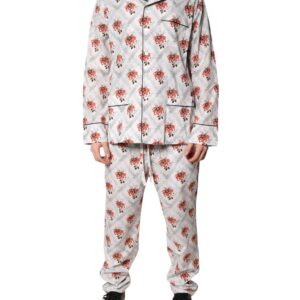 Multicolor Floral Print Cotton Pajama Set Sleepwear