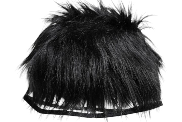Black Faux Fur Bucket Hat - Jag Couture London