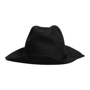 Black Wide Brim Trilby Fedora Hat