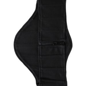 Black Cotton Waist Tuxedo Belt Cummerbund