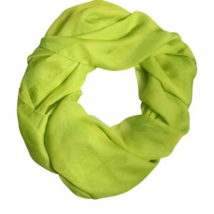 Green Silk Rectangle Wrap Shawl Neck Warmer Scarf