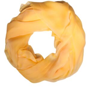 Yellow Silk Rectangle Wrap Shawl Scarf
