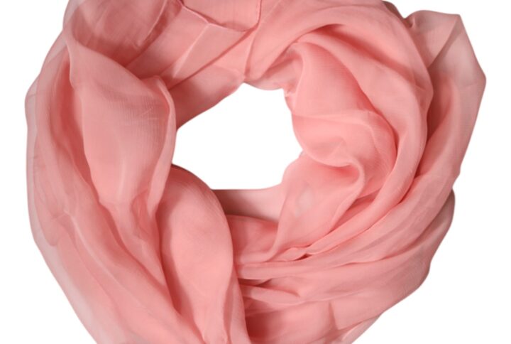 Pink Silk Rectangle Women Wrap Shawl Scarf | Jag Couture London – New York